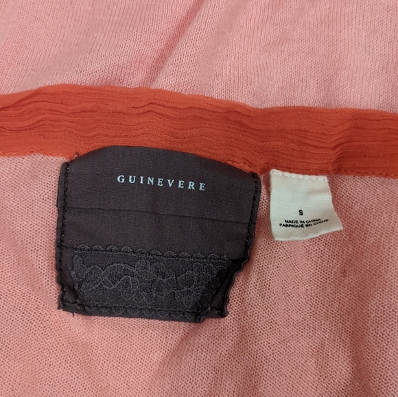 Anthropologie Thin Knit Peach Top - Picture 4 of 6